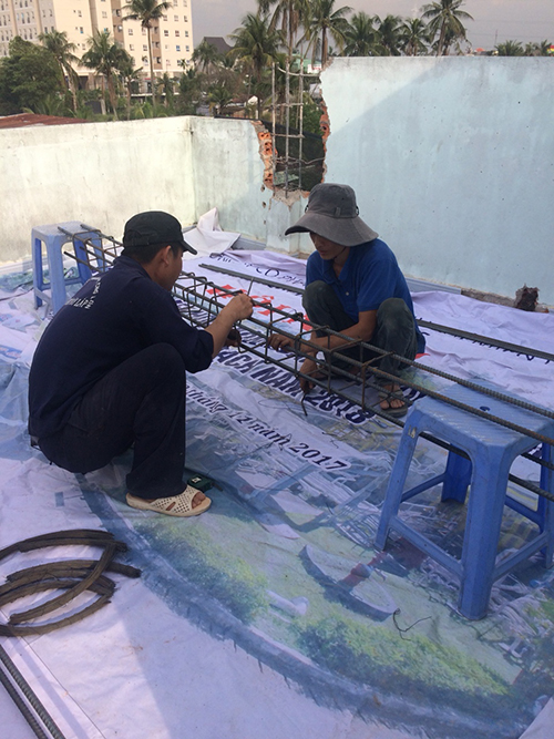 Làm thép cột Dĩ An