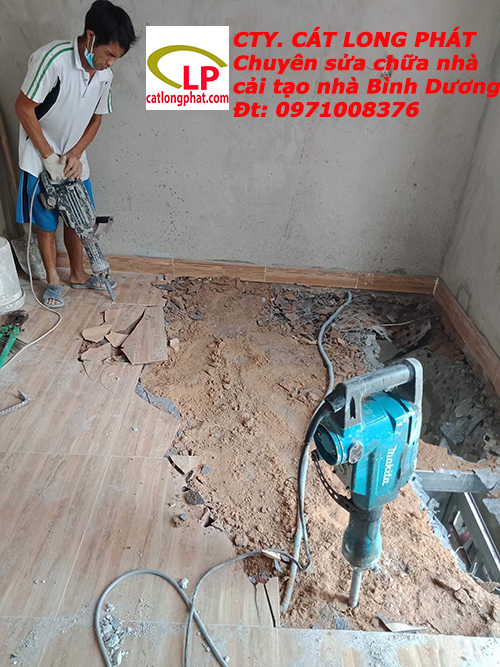 Sửa chữa đục nền gạch Bình Dương