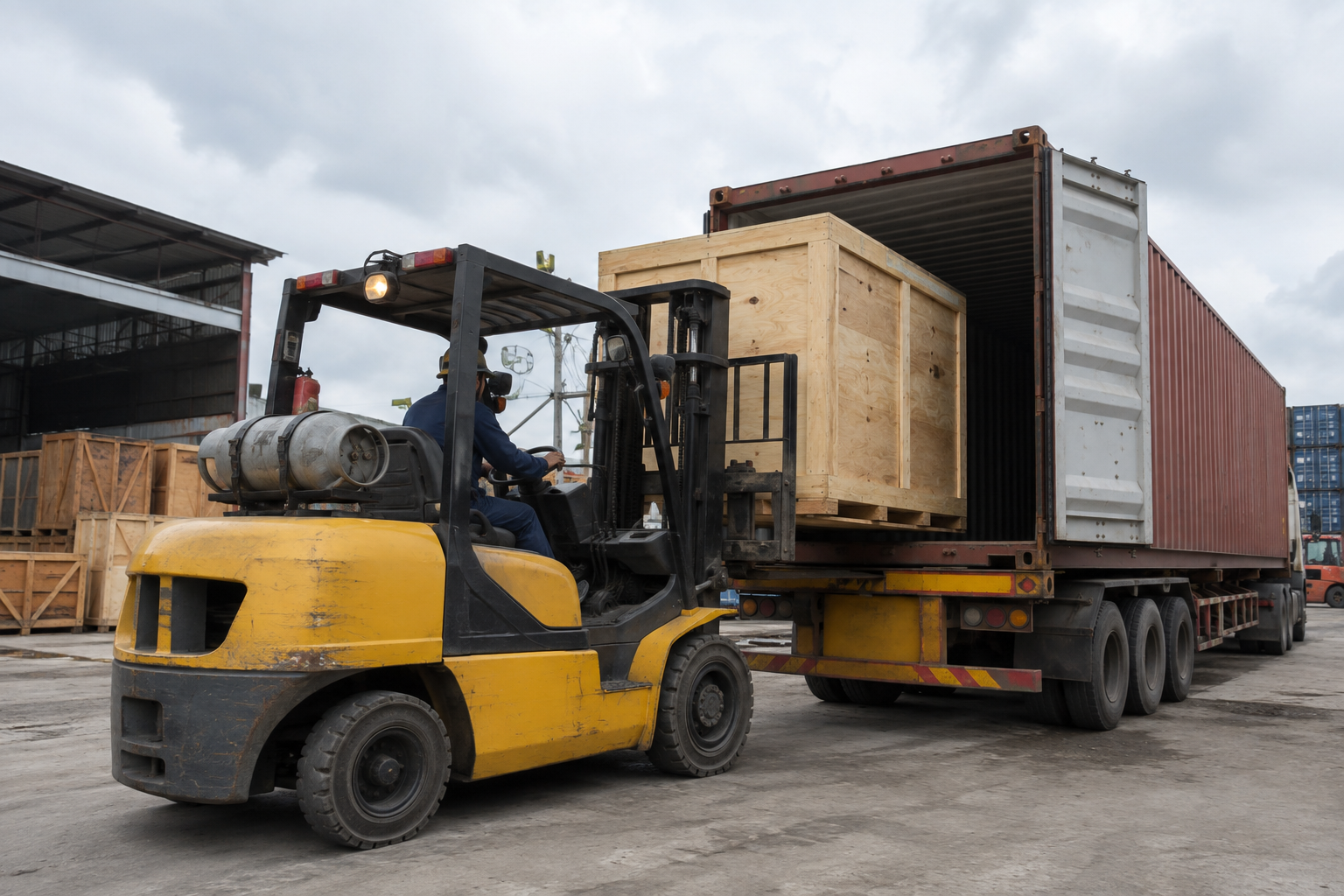 Rút hàng container tại KCN Sóng Thần Rút hàng container theo nhịp cửa kho tại KCN Sóng Thần
