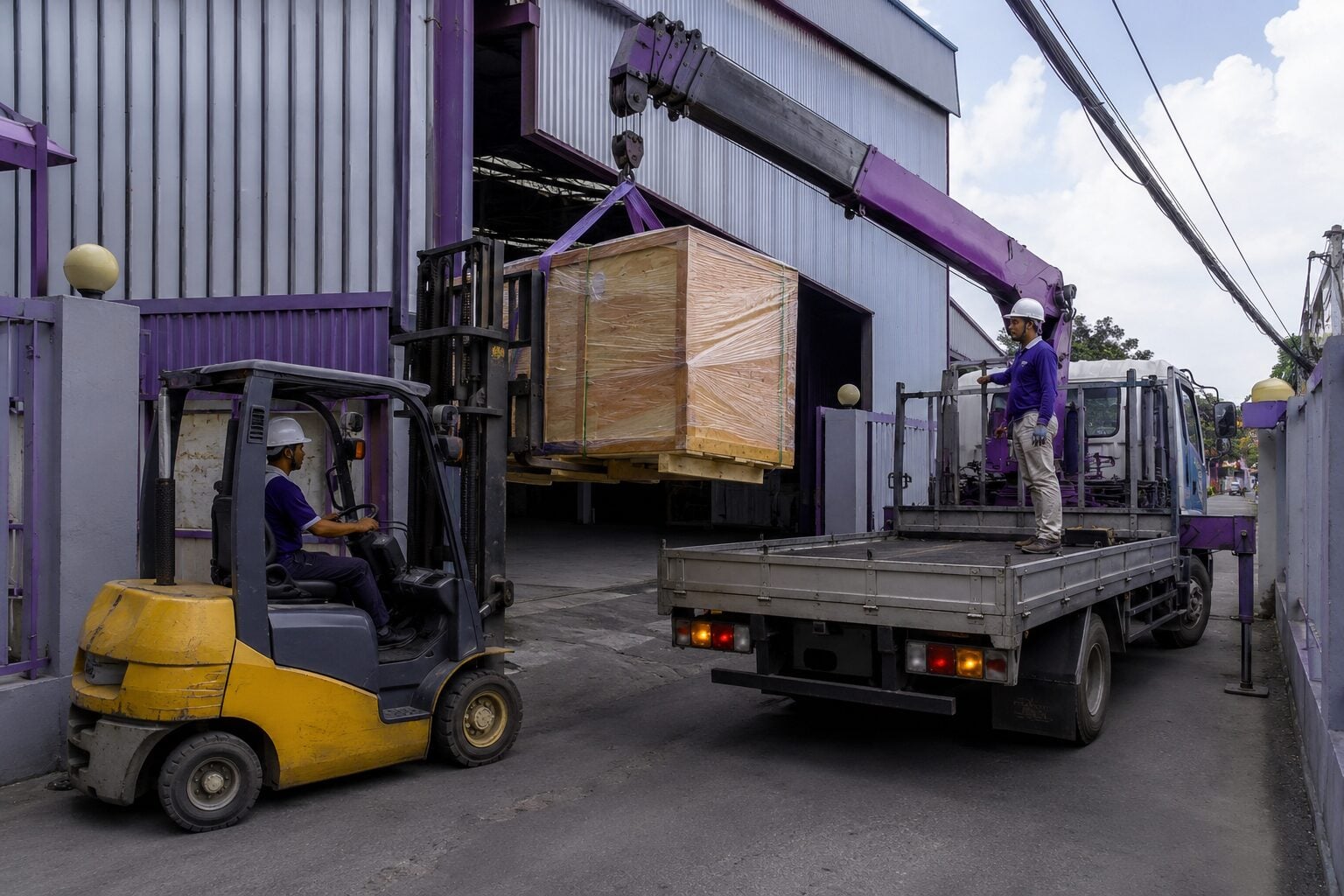 Giải pháp nâng hạ hàng nặng bằng nhiều thiết bị
