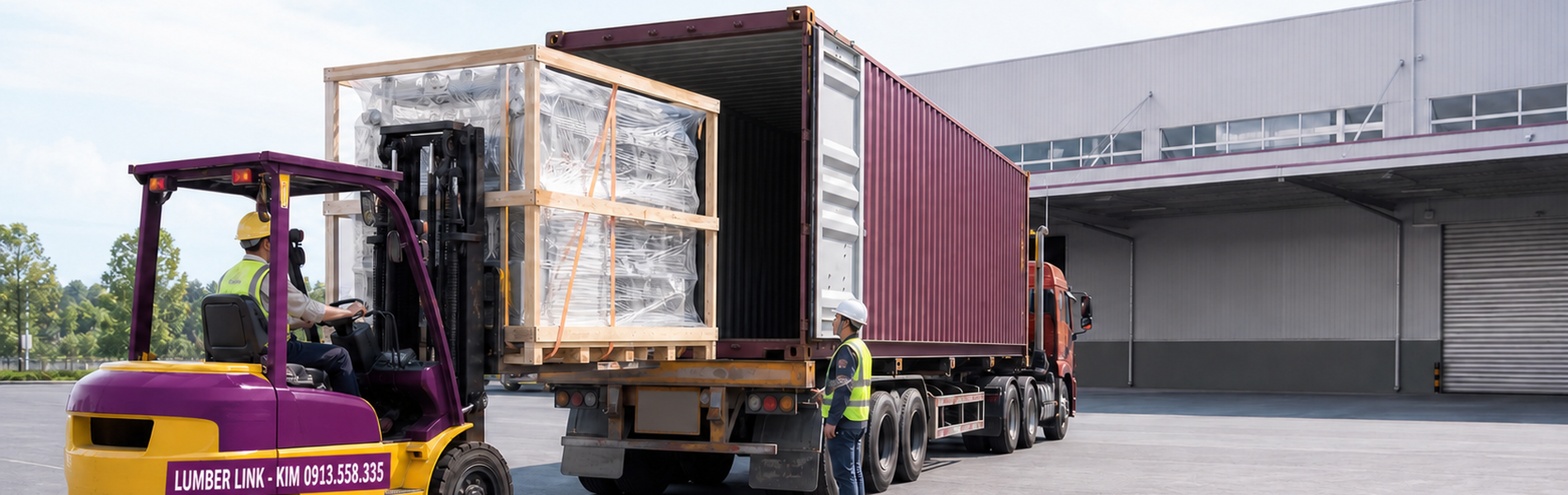 Dịch vụ rút máy móc khỏi container