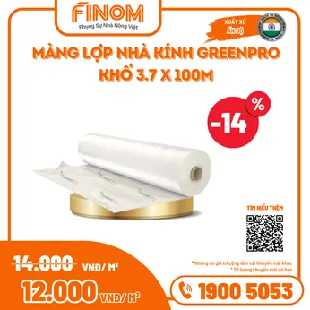 Màng lợp nhà kính GreenPro (Ấn Độ) - khổ 3.7m