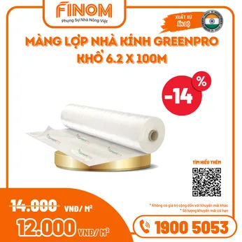 Màng lợp nhà kính GreenPro (Ấn Độ) - khổ 6.2m