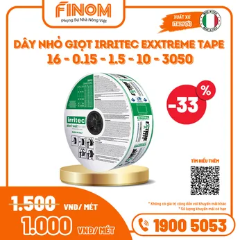 Dây nhỏ giọt Irritec ExxTreme Tape (16/0.15/1.5/10/3050m)