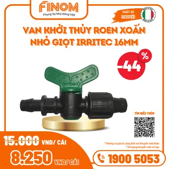 Van khởi thủy roen xoắn nhỏ giọt Irritec 16mm