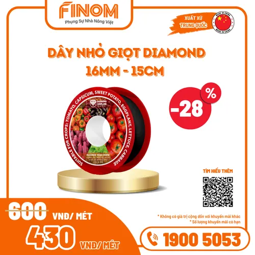 Dây nhỏ giọt DIAMOND 16mm - 15cm