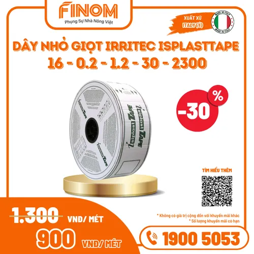 Dây nhỏ giọt Irritec IsplastTape (16/0.2/1.2/30/2300m)