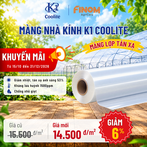 Màng lợp nhà kính 7 lớp K1 Coolite