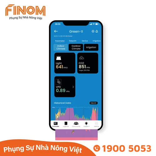 Bộ điều khiển vi khí hậu nhà màng Green-X