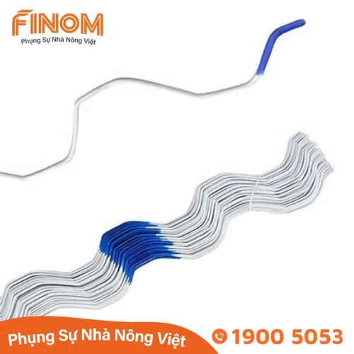 Ziczac bọc nhựa Blue