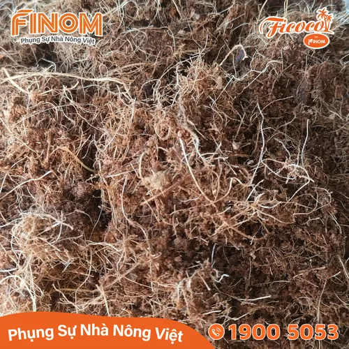 Giá thể xơ dừa xử lý Canxi 50/50