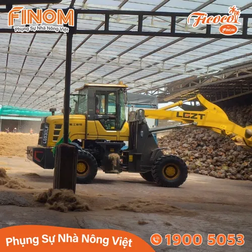 Giá thể xơ dừa xử lý Canxi 50/50