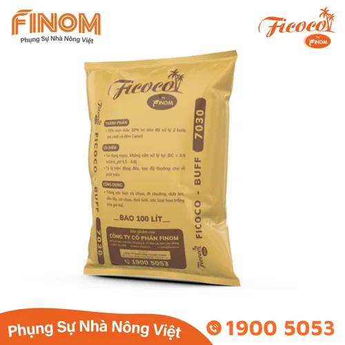 Giá thể xơ dừa xử lý Canxi 70/30