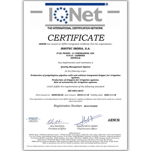 Lọc đĩa Irritec 90mm lưu lượng 50m³/giờ