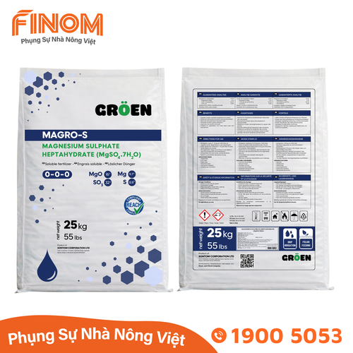 Phân bón Magie Sulphate MAGRO-S – Magnesium Sulphate Heptahydrate