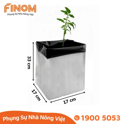 Túi PE trồng cây giá thể