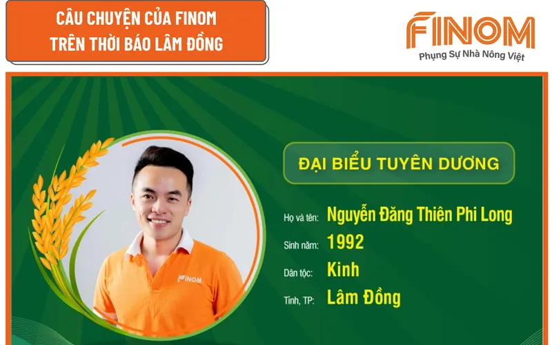 CÂU CHUYỆN CỦA FINOM TRÊN THỜI BÁO LÂM ĐỒNG