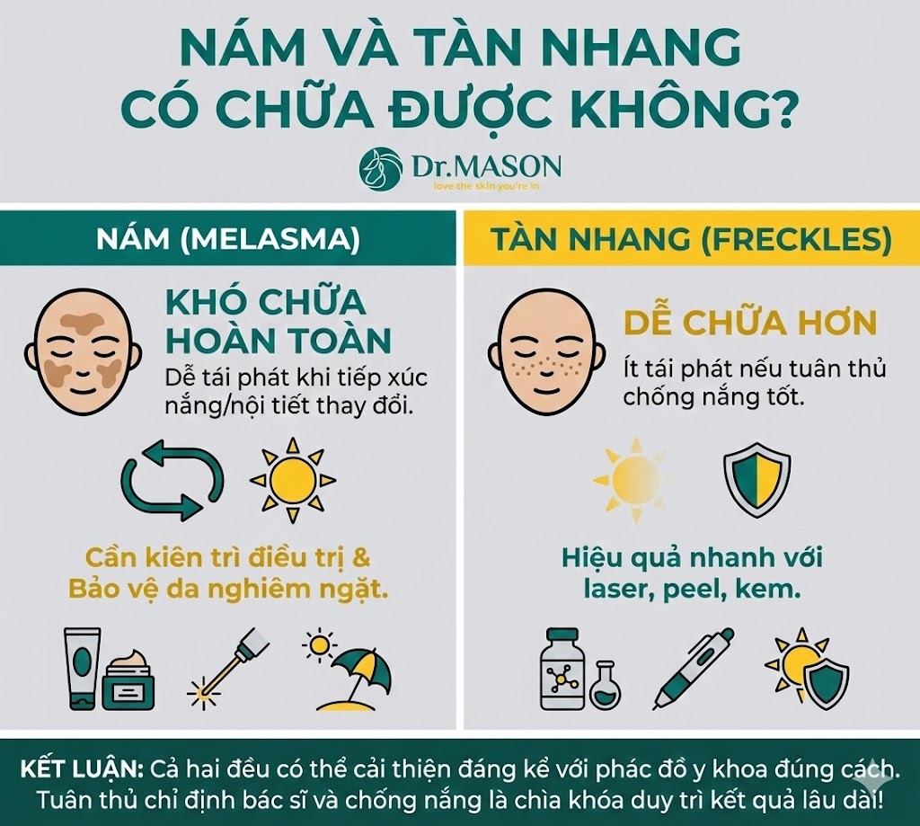 nám và tàn nhàng có chữa được không