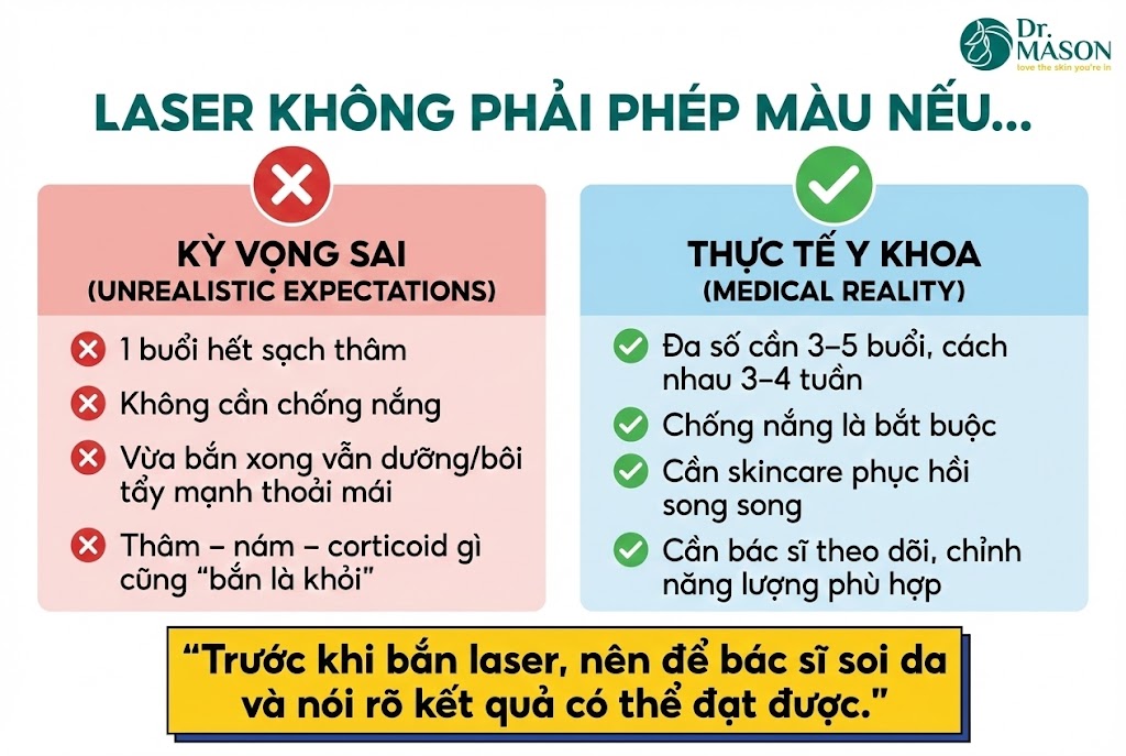 laser không phải phép màu