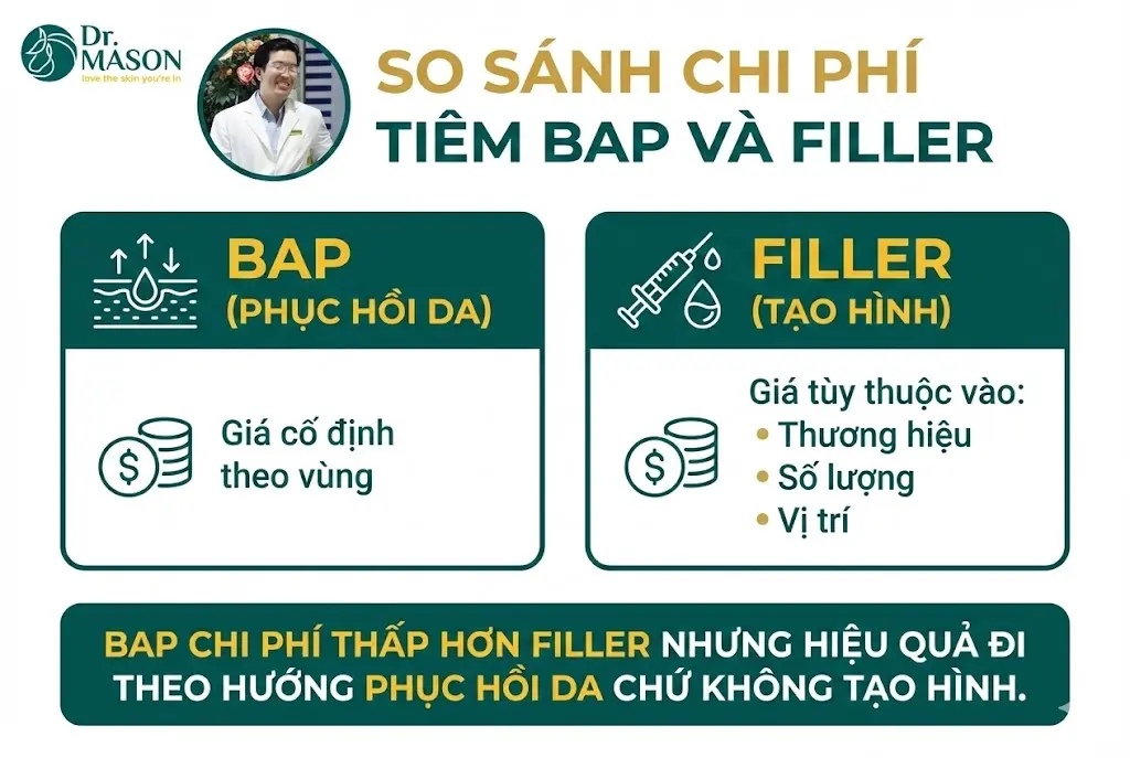 so sánh chi phí của tiêm bap và meso