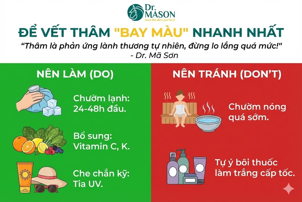 cách làm giảm thâm do bóc tách sẹo nhanh nhất