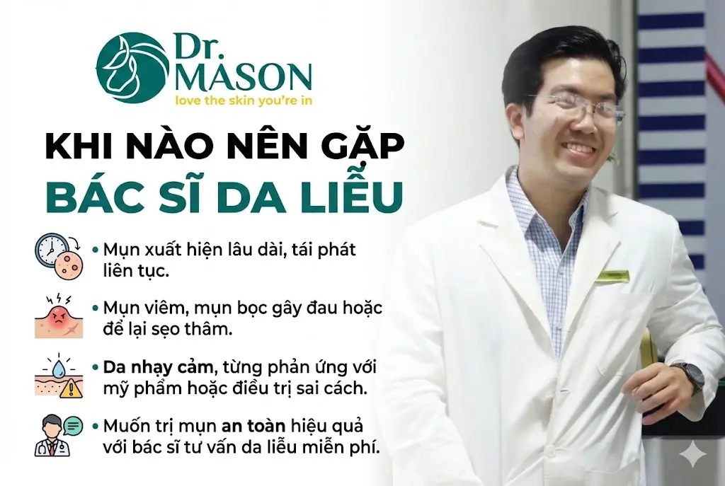 khi nào nên gặp bác sĩ da liễu