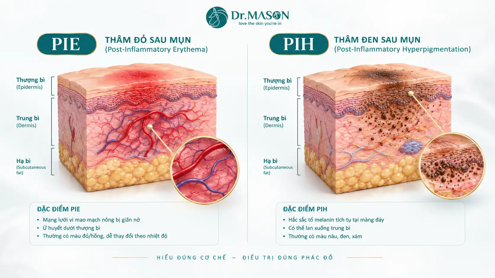 Cơ chế phục hồi thâm đỏ mụn