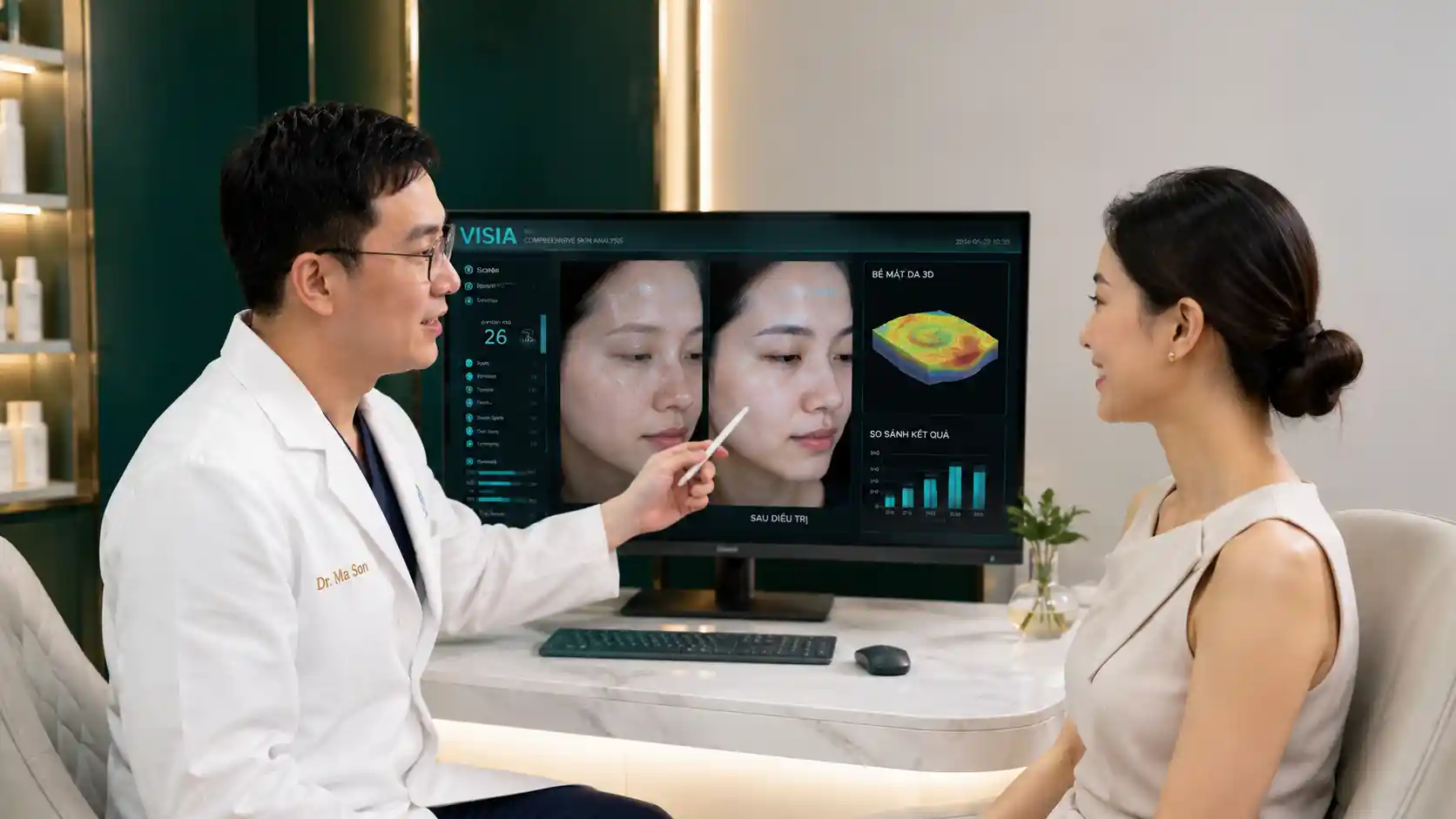 Kết quả thực tế bắn Laser trị thâm tại Dr Mã Sơn
