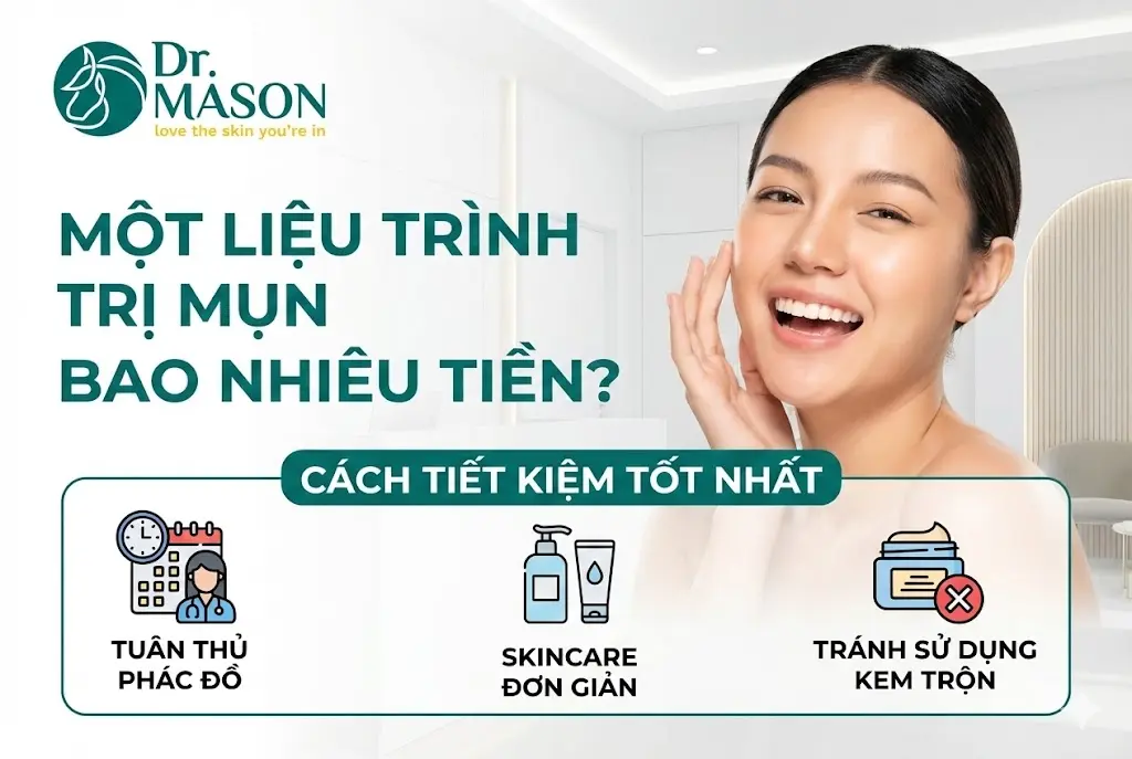 cách tiết kiệm khi điều trị mụn