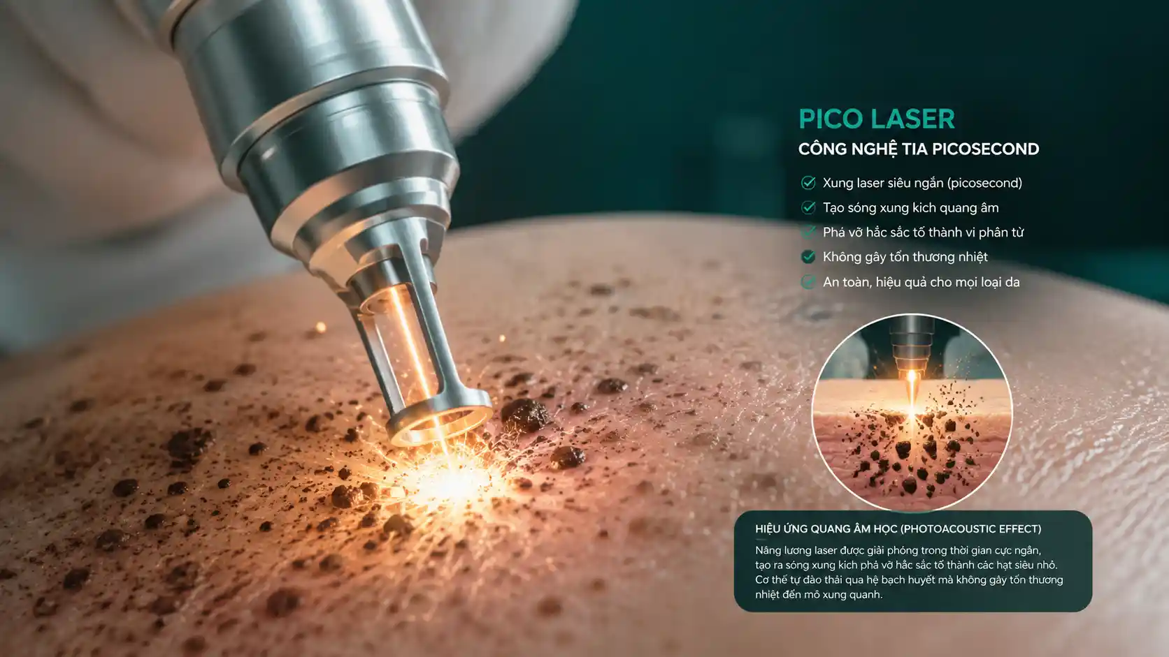 Hiệu quả điều trị thâm bằng Pico Laser