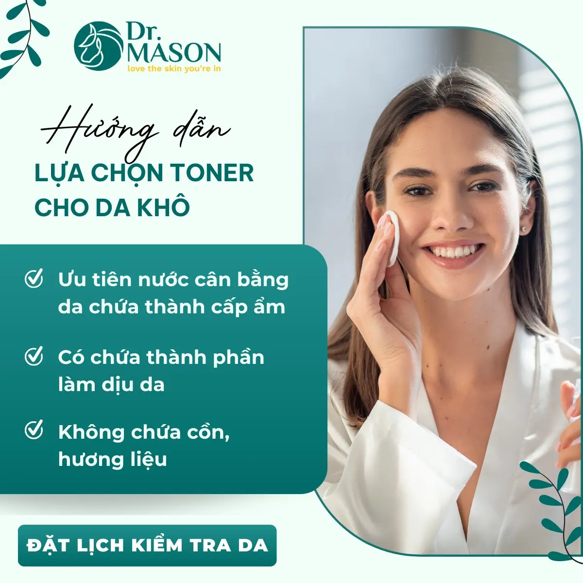 hướng dẫn lựa chọn toner cho da khô