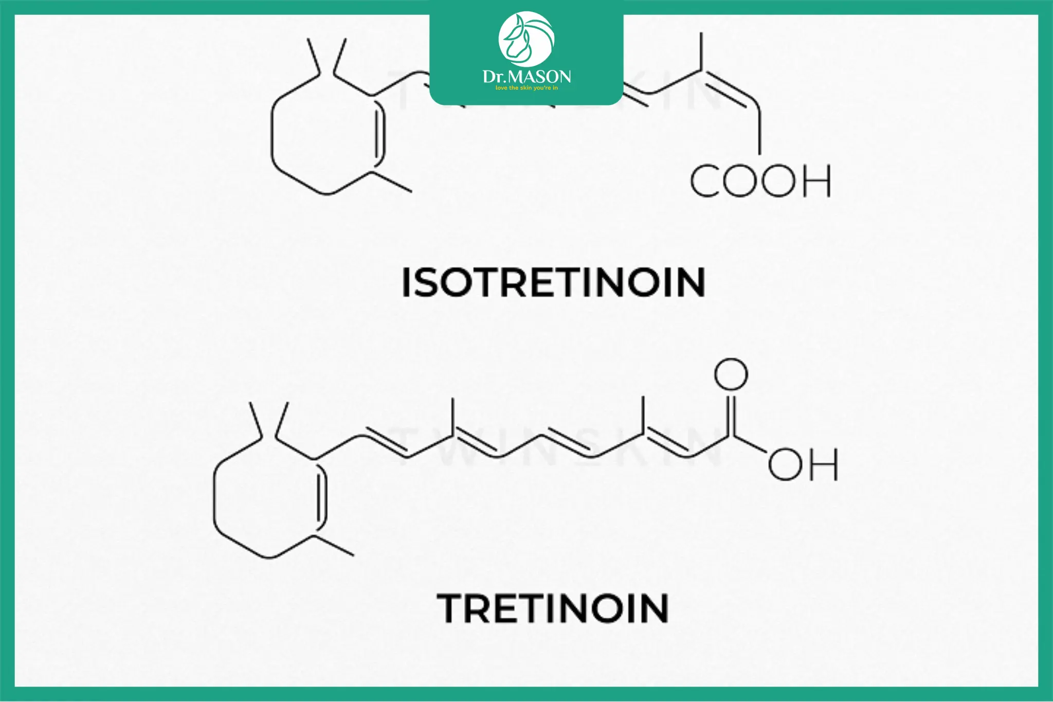 Isotretinoin và tretinoin được sử dụng trong điều trị mụn trứng cá