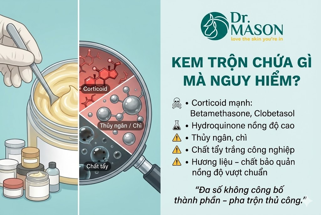 kem trộn body chứa gì nguy hiểm