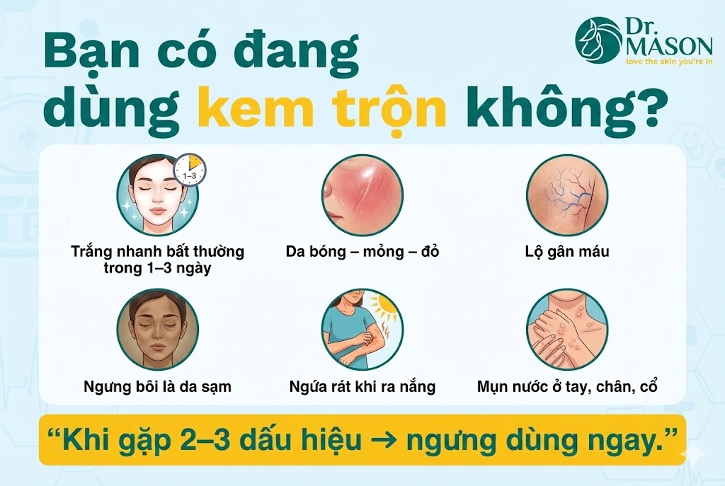 bạn có đang dùng kem trộn không?