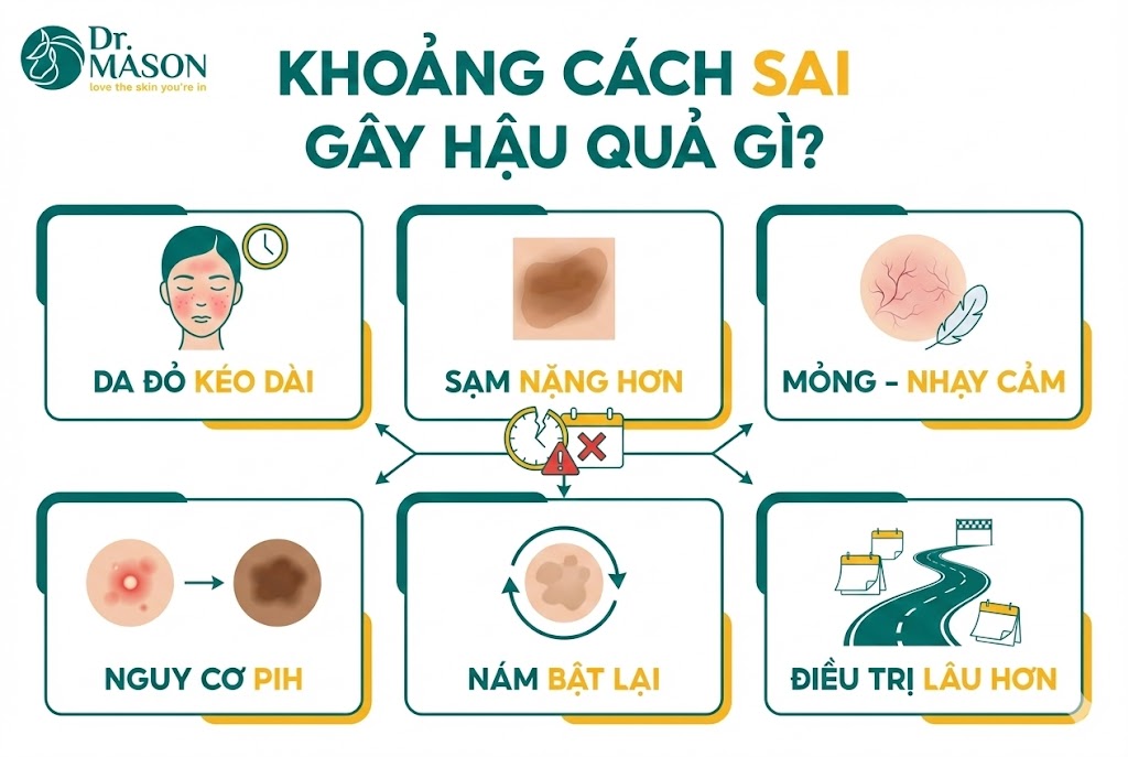 khoảng cách sai dẫn hậu quả