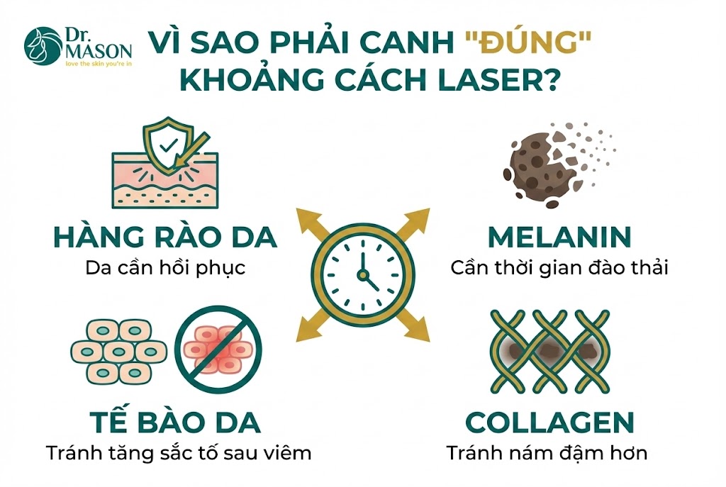 vì sao khoảng cách laser phải đúng