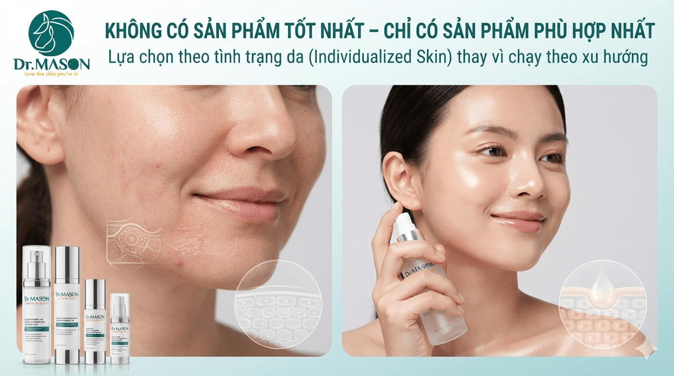Không có sản phẩm tốt nhất cho mọi làn da