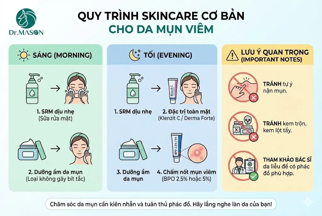 chu trình skincare đơn giản mà hiệu quả
