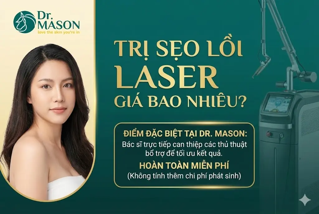 laser trị sẹo lồi giá bao nhiêu