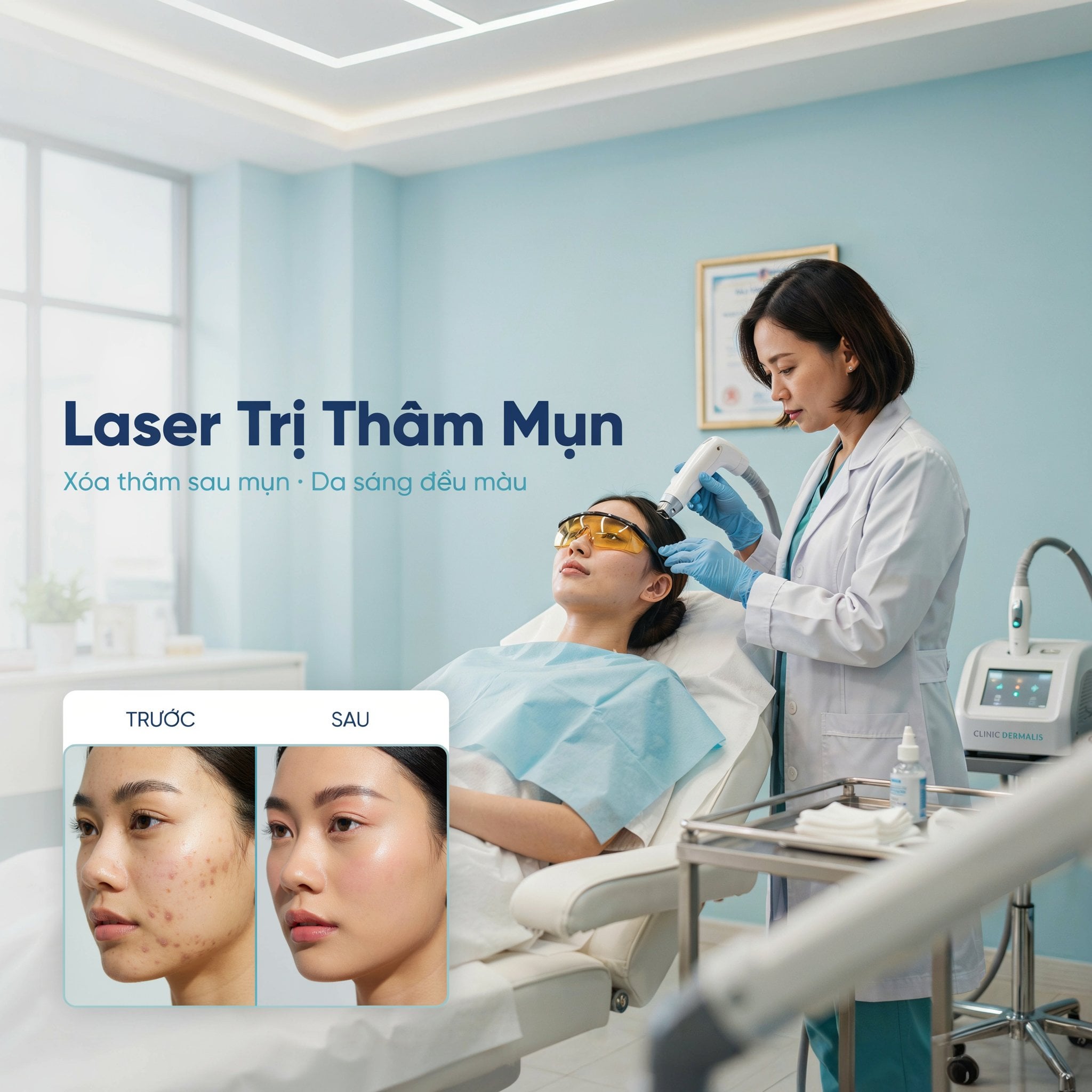 quá trình phục hồi và chống nắng sau laser