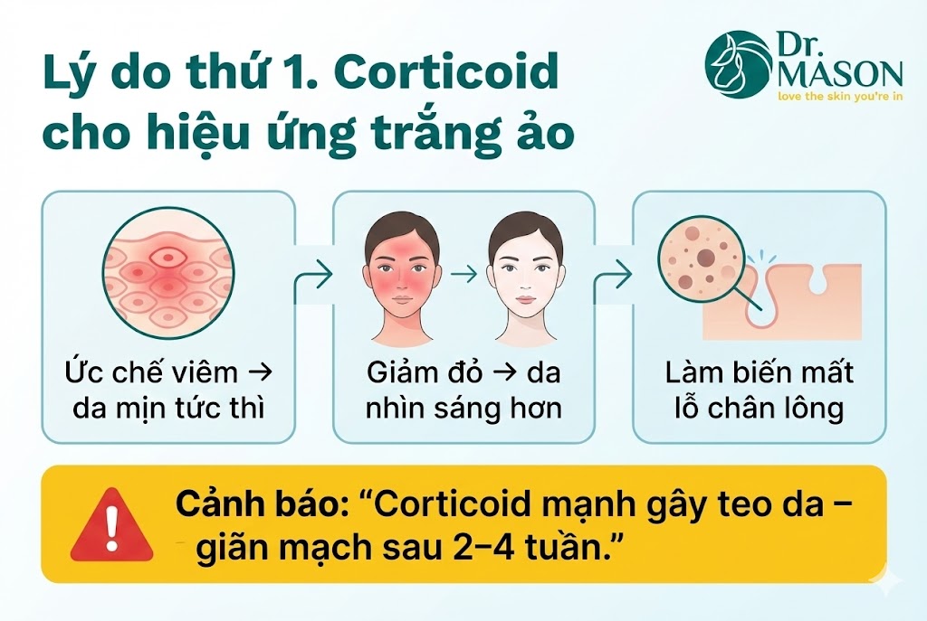 lý do thứ 1 kem trộn trắng nhanh
