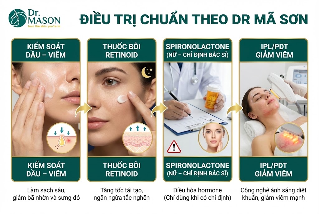 điều trị chuẩn theo dr mã sơn mụn nội tiết