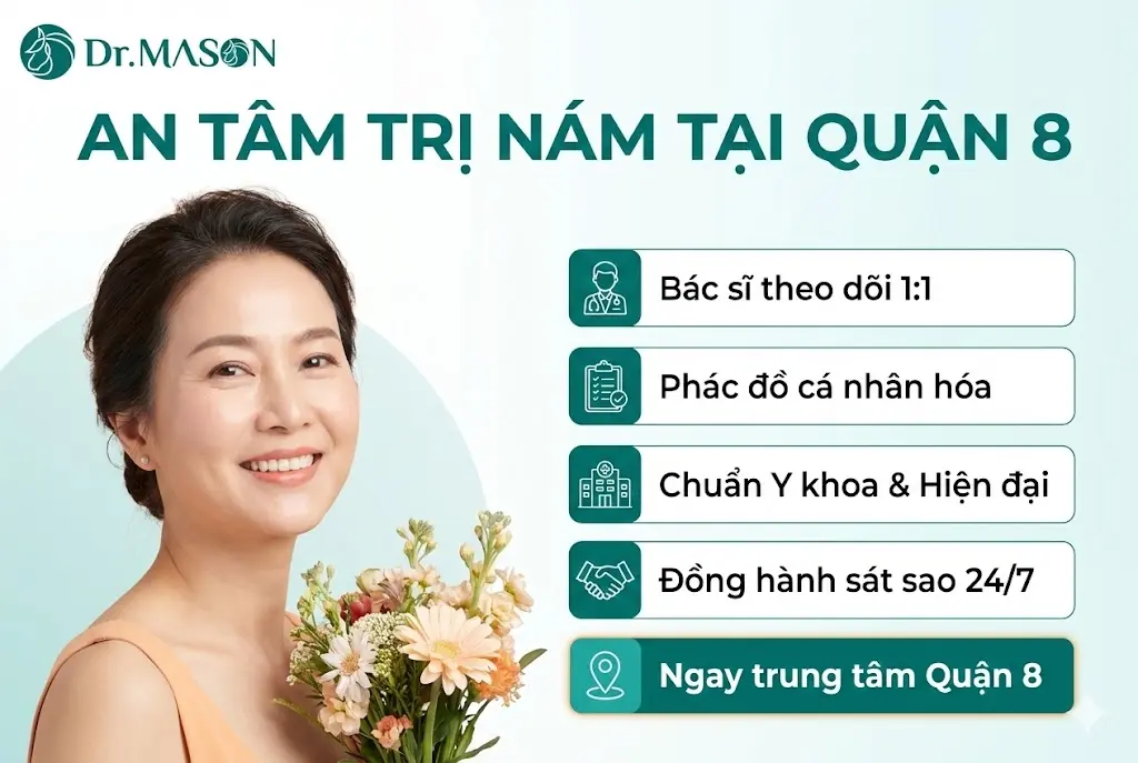 lợi ích điều trị nám ngay trung tâm quận 8