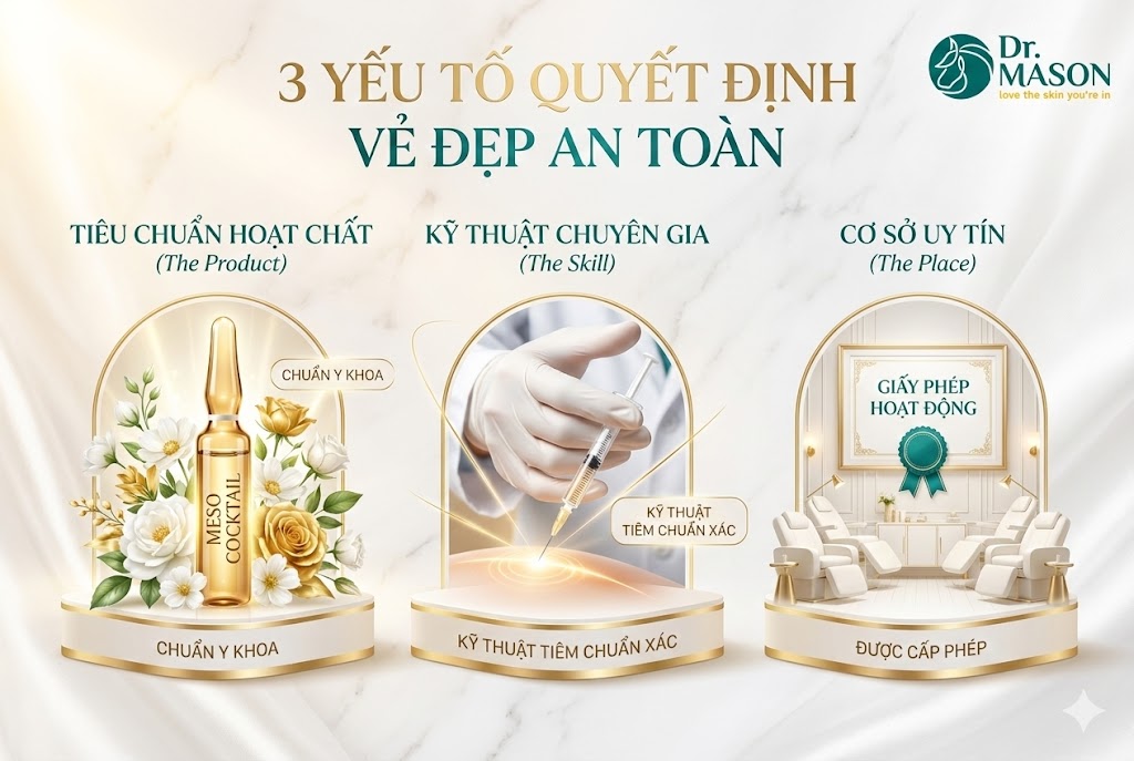 3 yếu tố quyết định tiêm meso an toàn