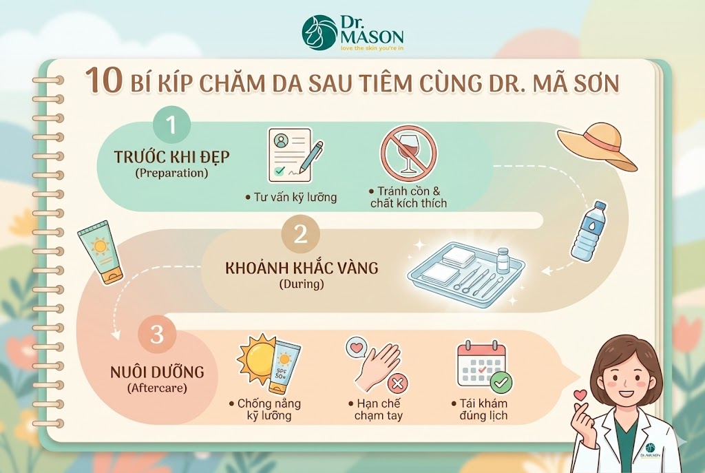 10 bí kíp chăm sóc sau tiêm meso
