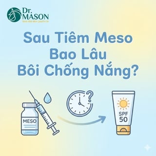 Sau tiêm Meso bao lâu thì được bôi kem chống nắng?