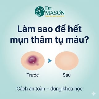 Cách xử lý mụn thâm tụ máu an toàn