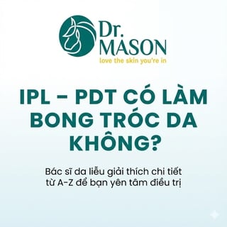 Liệu trình IPL – PDT có làm bong tróc da không?