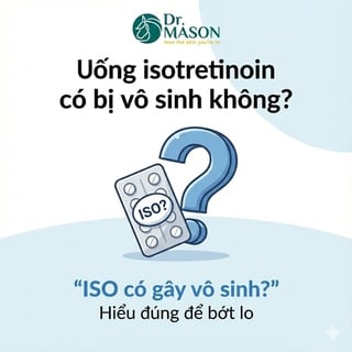 Uống isotretinoin có bị vô sinh không? Hiểu đúng để không lo lắng