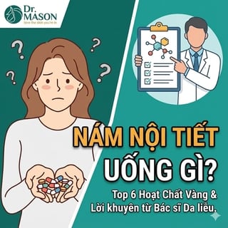 Nám nội tiết nên uống gì? Bác sĩ da liễu giải đáp 